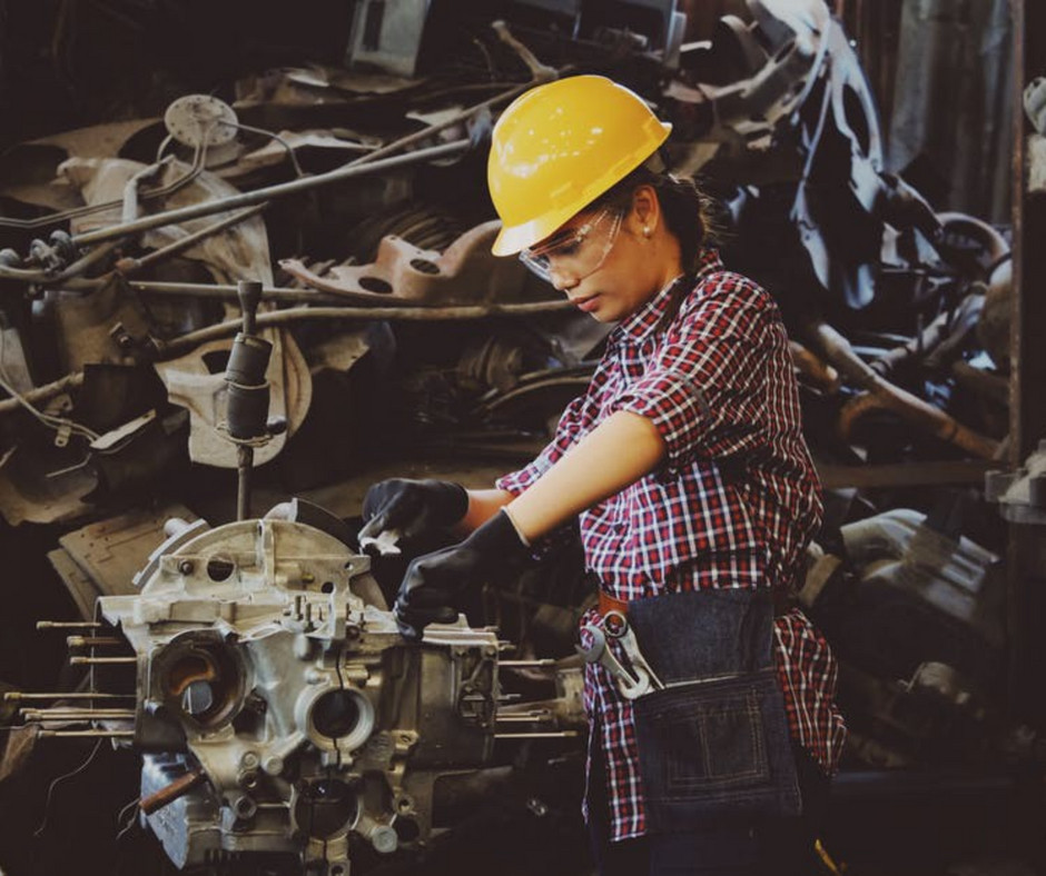 woman working in a factory supported by the new federal tariff relief package