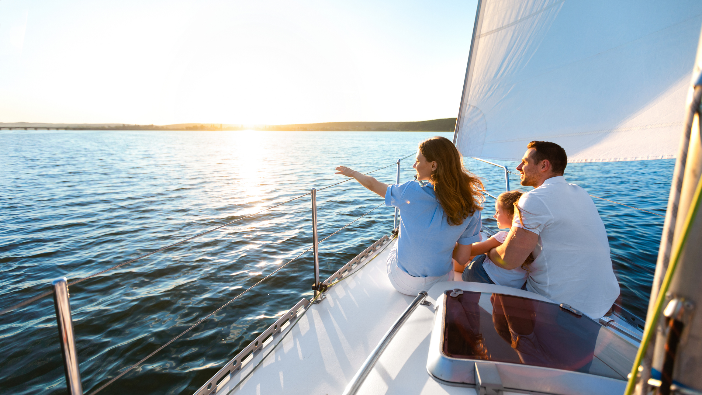 high net-worth family on a yacht