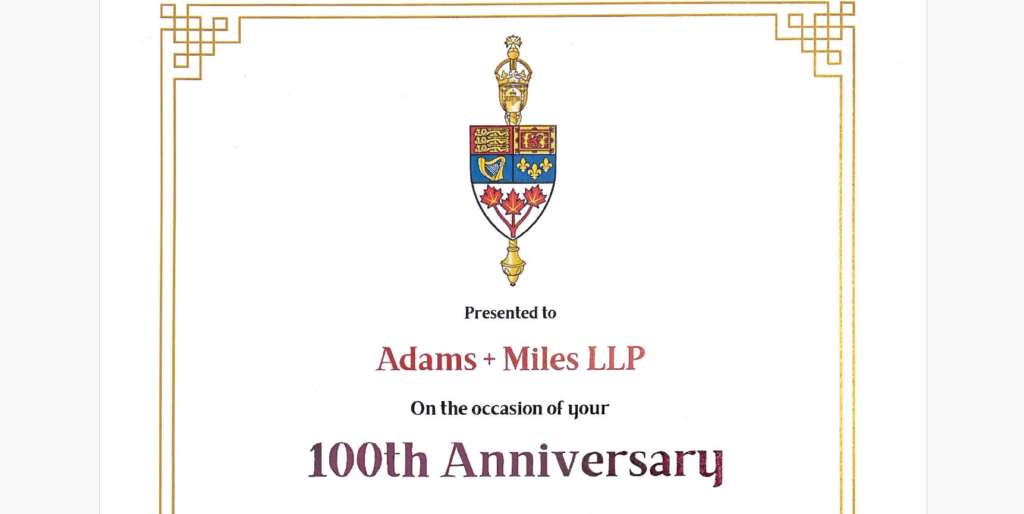 100th anniversary letter from MP Iqwinder Gaheer